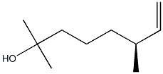 (S)-2,6-Dimethyl-7-octen-2-ol Struktur