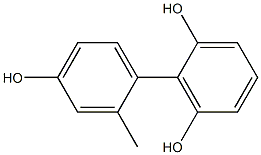 2'-Methyl-1,1'-biphenyl-2,4',6-triol Struktur