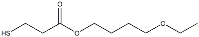 3-Mercaptopropionic acid 4-ethoxybutyl ester Struktur