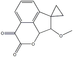 2,3-Dihydro-2-methoxyoxalyloxyspiro[1H-indene-1,1'-cyclopropane] Struktur