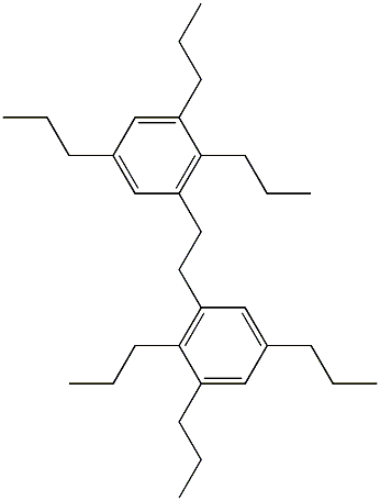 3,3'-Ethylenebis(1,2,5-tripropylbenzene) Struktur