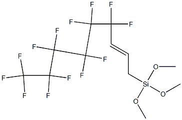 1-[Trimethoxysilyl]-4,4,5,5,6,6,7,7,8,8,9,9,9-tridecafluoro-2-nonene Struktur