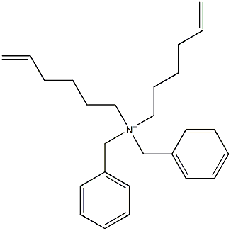 Di(5-hexenyl)dibenzylaminium Struktur