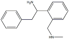 2-[1-Amino-2-phenylethyl]-N-methylbenzenemethanamine Struktur