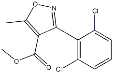 3-(2,6-Dichlorophenyl)-5-methylisoxazole-4-carboxylic acid methyl ester Struktur