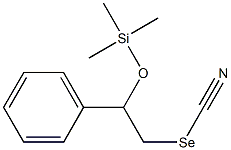 2-Trimethylsiloxy-2-phenylethyl selenocyanate Struktur