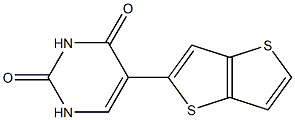 5-[Thieno[3,2-b]thiophen-2-yl]uracil Struktur