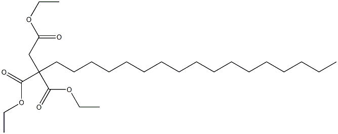 Nonadecane-1,2,2-tricarboxylic acid triethyl ester Struktur