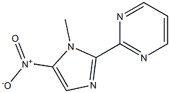 2-(1-Methyl-5-nitro-1H-imidazol-2-yl)pyrimidine Struktur