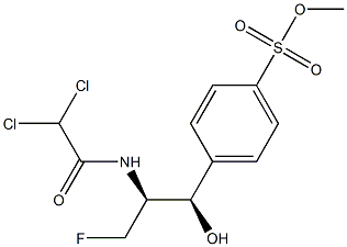 4-[(1R,2S)-2-[(Dichloroacetyl)amino]-3-fluoro-1-hydroxypropyl]benzenesulfonic acid methyl ester Struktur