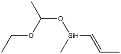 (1-Ethoxyethoxy)(methyl)(1-propenyl)silane Struktur