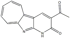 3-Acetylcyclohepta[4,5]pyrrolo[2,3-b]pyridin-2(1H)-one Struktur