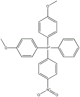 Bis(4-methoxyphenyl)(4-nitrophenyl)phenylphosphonium Struktur