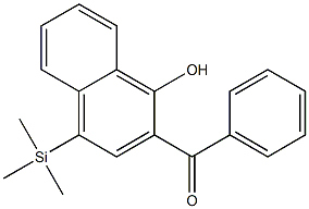 2-Benzoyl-4-trimethylsilyl-1-naphthol Struktur