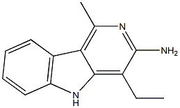 4-Ethyl-1-methyl-5H-pyrido[4,3-b]indol-3-amine Struktur