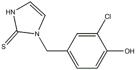 1-(3-Chloro-4-hydroxybenzyl)-1H-imidazole-2(3H)-thione Struktur