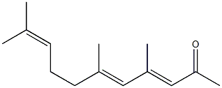 4,6,10-Trimethyl-3,5,9-undecatrien-2-one Struktur