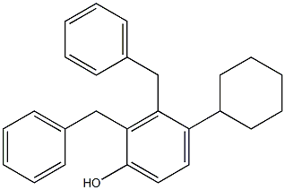 2,3-Dibenzyl-4-cyclohexylphenol Struktur