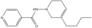 1-(4-Pyridylcarbonylamino)-5-butyl-1,2,3,6-tetrahydropyridine Struktur