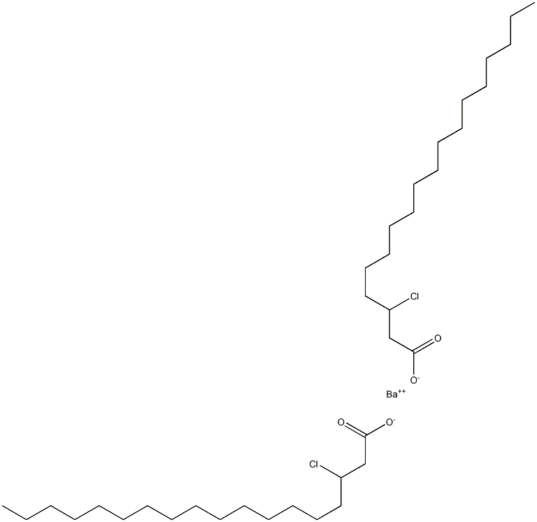 Bis(3-chlorooctadecanoic acid)barium salt Struktur