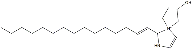 1-Ethyl-1-(2-hydroxyethyl)-2-(1-pentadecenyl)-4-imidazoline-1-ium Struktur