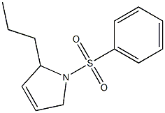 1-(Phenylsulfonyl)-2-propyl-3-pyrroline Struktur