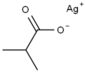 2-Methylpropanoic acid silver(I) salt Struktur