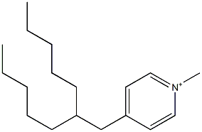 1-Methyl-4-(2-pentylheptyl)pyridinium Struktur