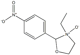 2-(4-Nitrophenyl)-3-ethyloxazolidine 3-oxide Struktur