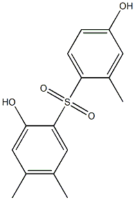 2,4'-Dihydroxy-2',4,5-trimethyl[sulfonylbisbenzene] Struktur