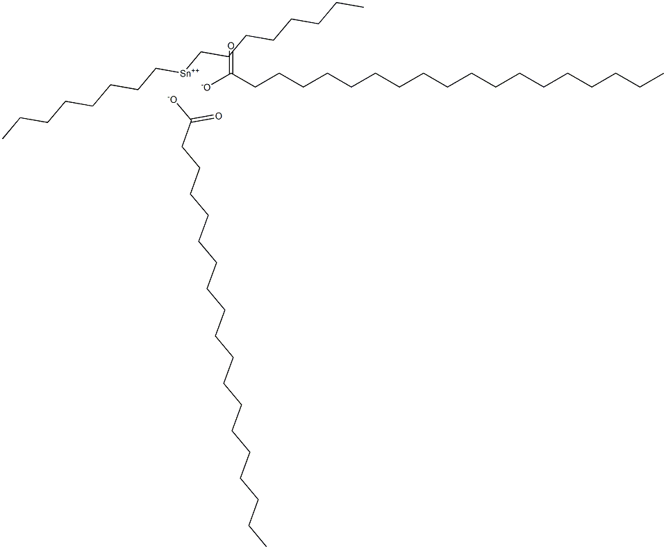 Dinonadecanoic acid dioctyltin(IV) salt Struktur