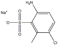 2-Amino-5-chloro-6-methylbenzenesulfonic acid sodium salt Struktur