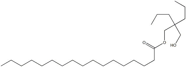 Heptadecanoic acid 2-(hydroxymethyl)-2-propylpentyl ester Struktur