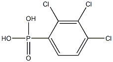 2,3,4-Trichlorophenylphosphonic acid Struktur