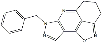 4,5-Dihydro-7-benzyl-7H-1-oxa-2,6,7,8-tetraaza-3H-cyclopent[d]acenaphthylene Struktur