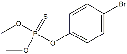 Thiophosphoric acid O,O-dimethyl O-[p-bromophenyl] ester Struktur