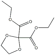 1,3-Dioxolane-2,2-dicarboxylic acid diethyl ester Struktur