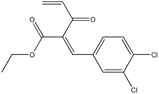 2-(3,4-Dichlorobenzylidene)-3-oxo-4-pentenoic acid ethyl ester Struktur