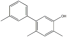 2,4-Dimethyl-5-(3-methylphenyl)phenol Struktur