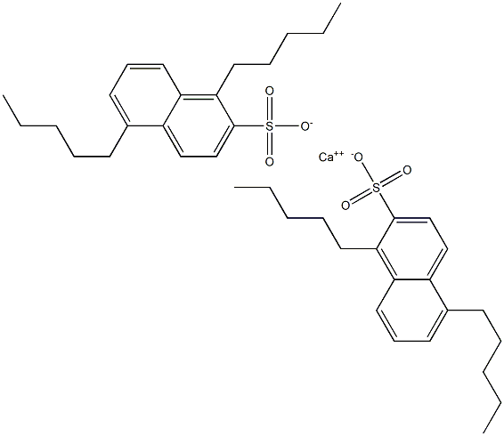 Bis(1,5-dipentyl-2-naphthalenesulfonic acid)calcium salt Struktur