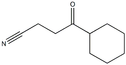 1-Cyclohexyl-3-cyanopropan-1-one Struktur