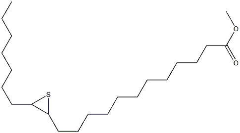 13,14-Epithiohenicosanoic acid methyl ester Struktur