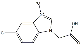 2-[(5-Chloro-1H-benzimidazole 3-oxide)-1-yl]acetic acid Struktur