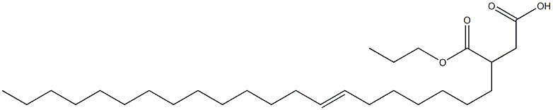 3-(7-Henicosenyl)succinic acid 1-hydrogen 4-propyl ester Struktur