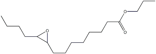 9,10-Epoxytetradecanoic acid propyl ester Struktur