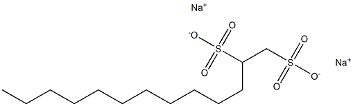 1,2-Tridecanedisulfonic acid disodium salt Struktur