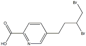 5-(3,4-Dibromobutyl)picolinic acid Struktur