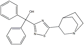 5-(1-Azabicyclo[2.2.2]octan-3-yl)-3-(hydroxydiphenylmethyl)-1,2,4-thiadiazole Struktur