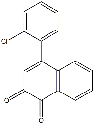 4-(2-Chlorophenyl)naphthalene-1,2-dione Struktur