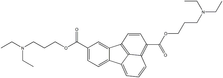 Fluoranthene-3,9-dicarboxylic acid bis[3-(diethylamino)propyl] ester Struktur